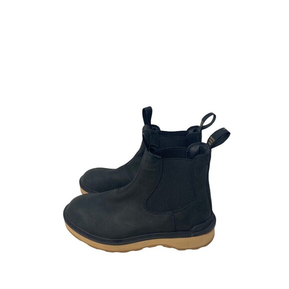Sorel Chelsea Boots Women's Size 7 Black Leather Pull Tab - Picture 3 of 10